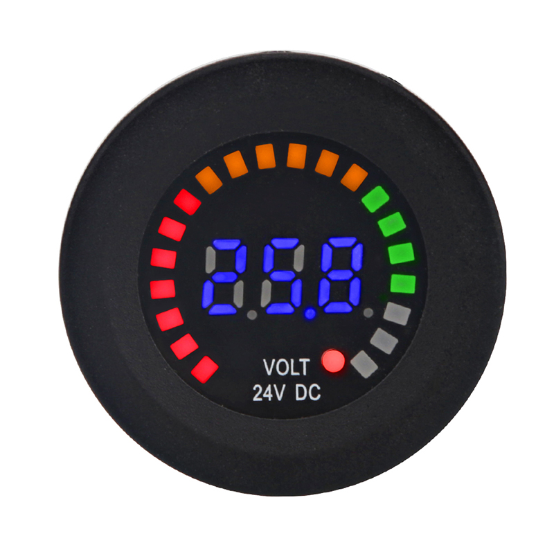 Light Meter Incident - 24V 12V DC Voltmetre Renkli LED