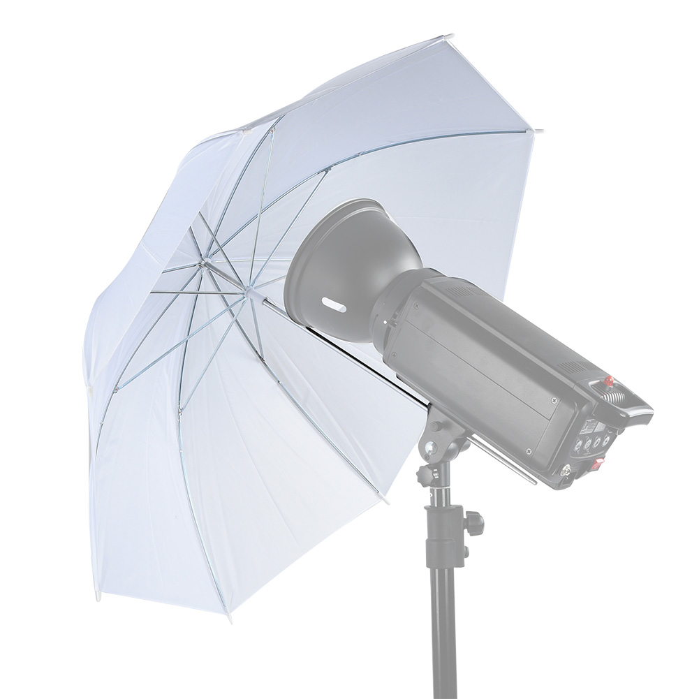 Photography Umbrella Diffuser - 33 inç Saydam Beyaz Yumuşak Şemsiye
