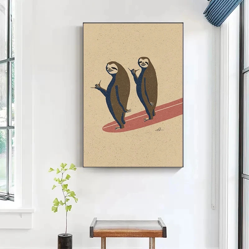 Vintage karikatür sörf hayvanl - Photography Duck incelemesi ve fiyatı