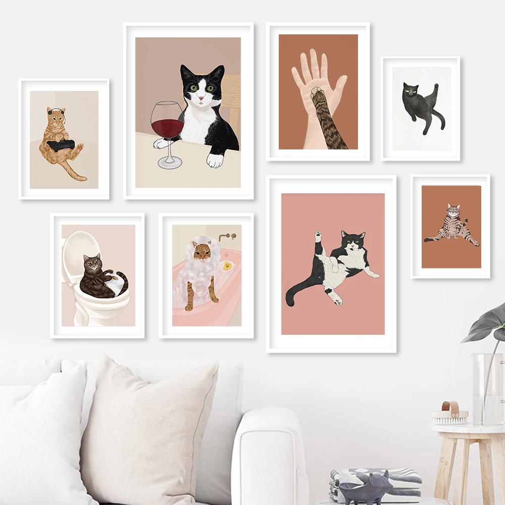 Komik şarap siyah kedi duvar s - Photography Duck incelemesi ve fiyatı