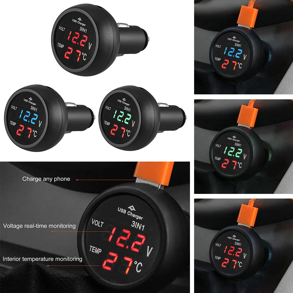 3 in 1 12/24V araba Volt metre - Light Meter Incident incelemesi ve fiyatı
