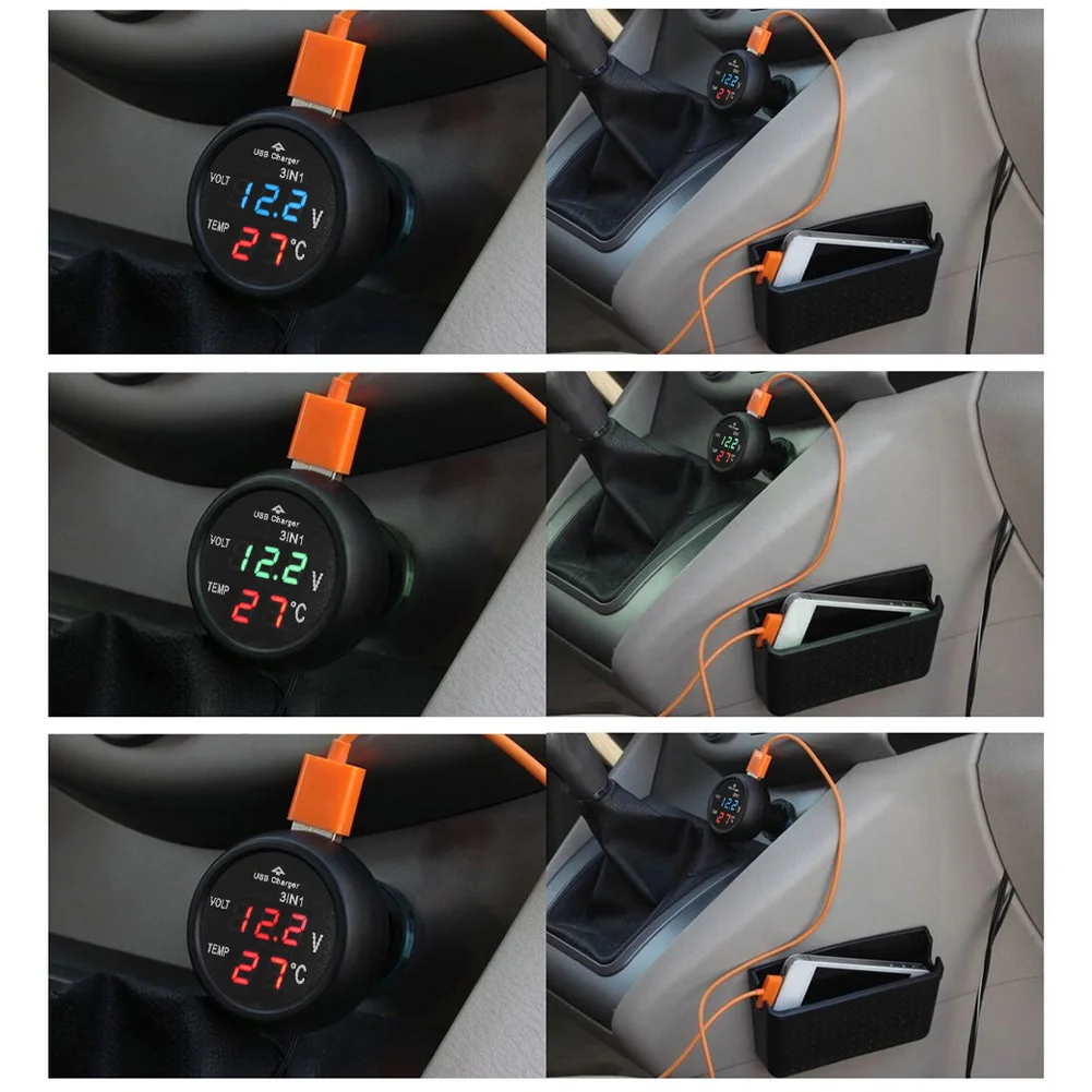 3 in 1 12/24V araba Volt metre - Light Meter Incident incelemesi ve fiyatı